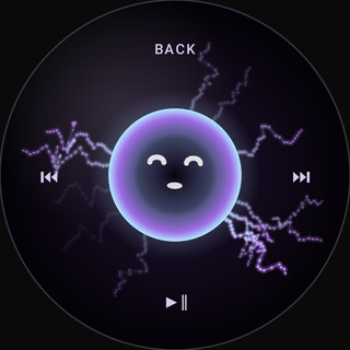 The Plasma wheel: a glass globe with violet filaments.